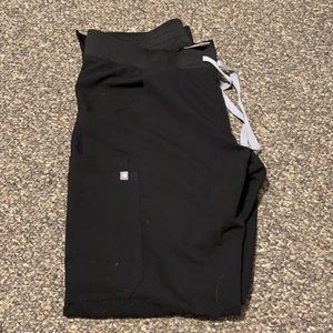 Figs Kade Cargo Scrub Pants Size M Black